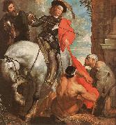 St Martin Dividing his Cloak f DYCK, Sir Anthony Van